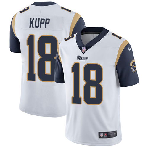 2019 Men Los Angeles Rams #18 Kupp white Nike Vapor Untouchable Limited NFL Jersey